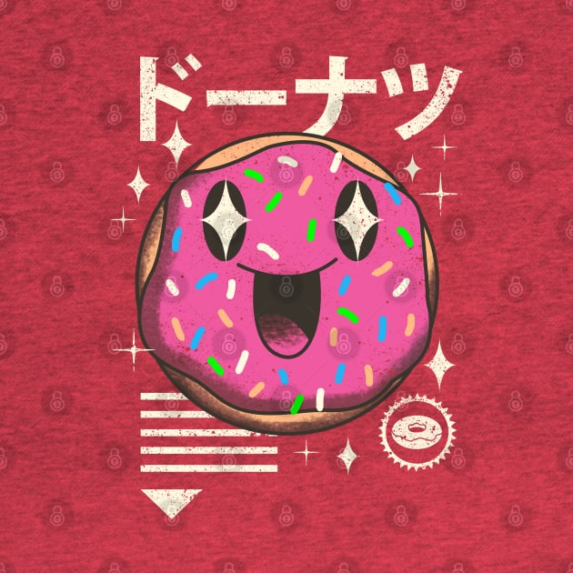 Kawaii Donut by Vincent Trinidad Art